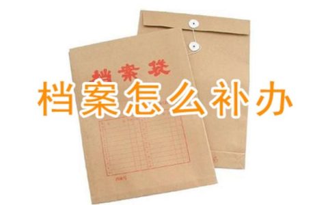 山东省档案补办最新政策